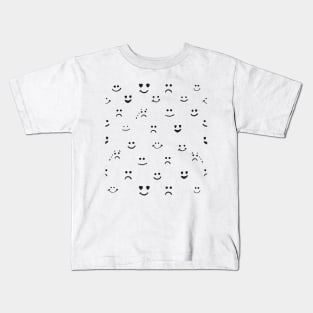 Faces, smiley face, eyes emotion Kids T-Shirt